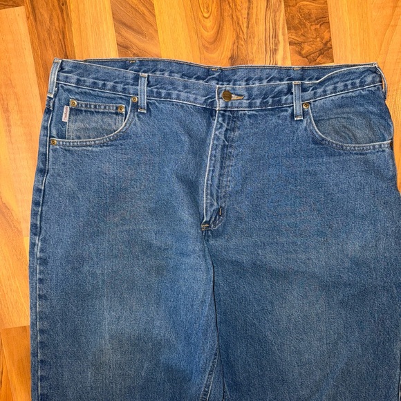 Carhartt men’s‎ medium wash denim 40x32 100% cotton work, casual, play - Picture 4 of 5